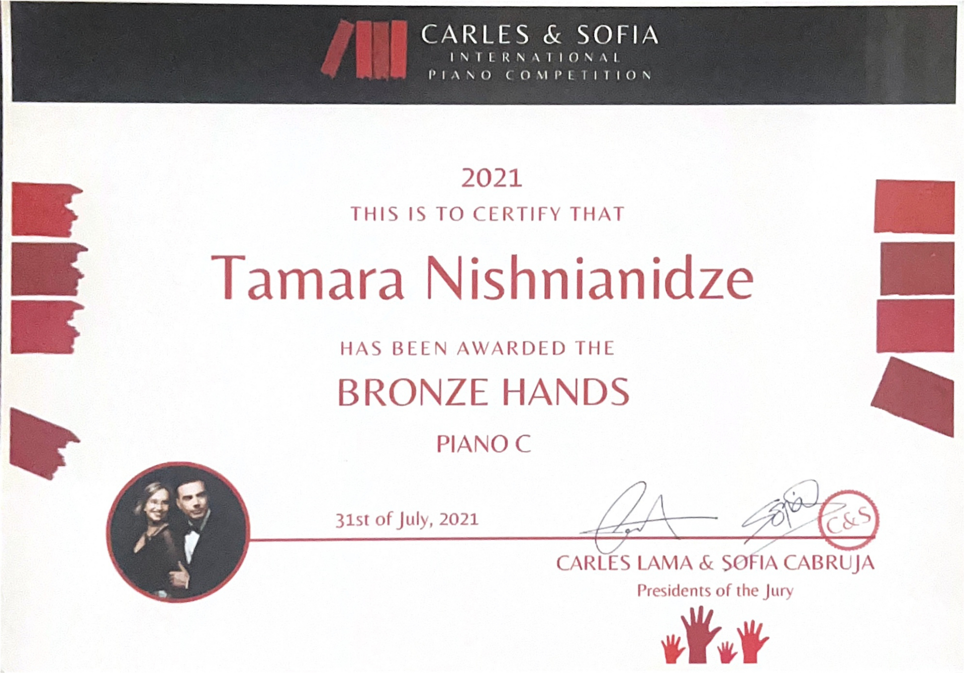 Carles & Sofia — Bronze Hands
