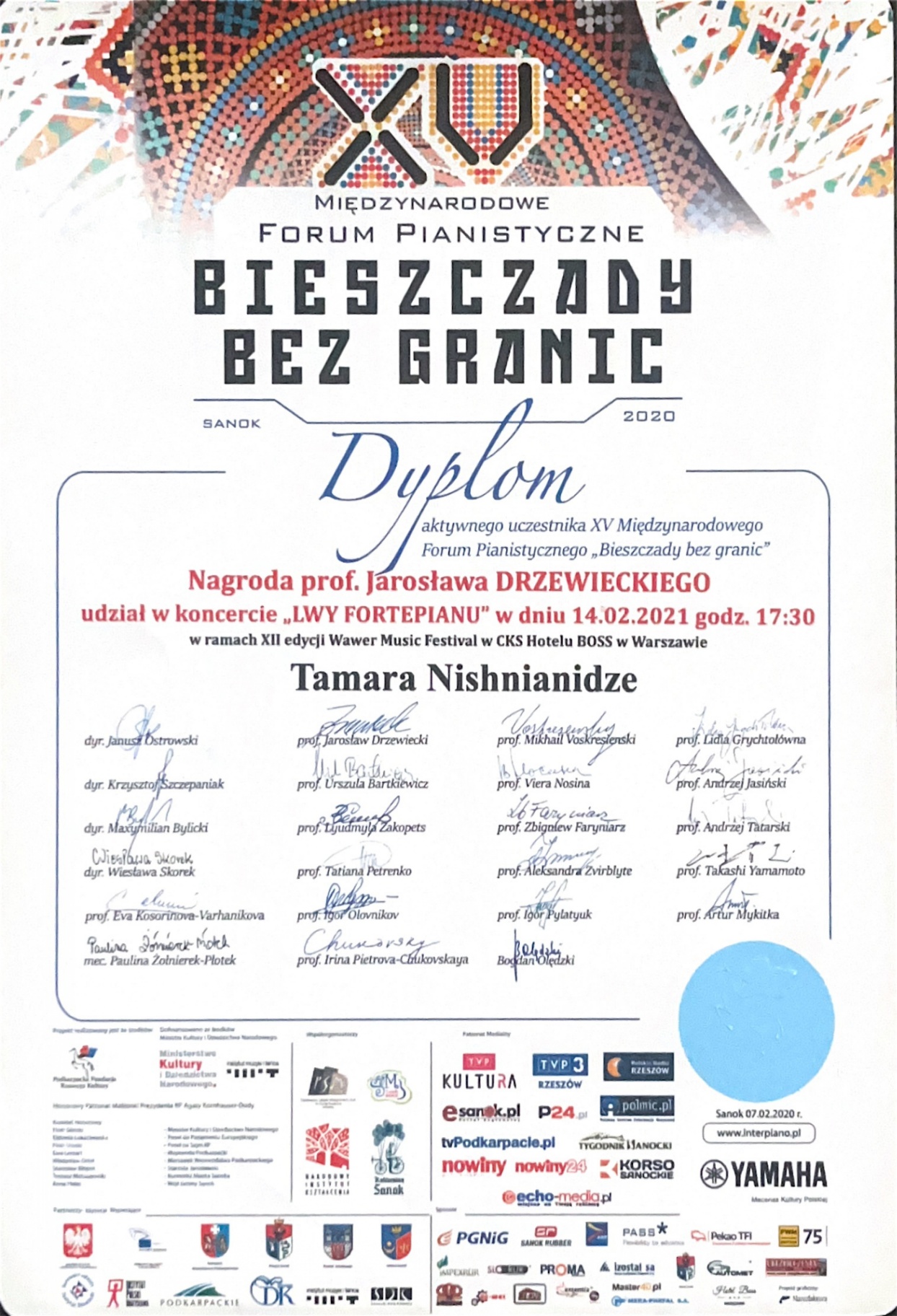 Bieszczady Bez Granic — Drzewiecki Prize