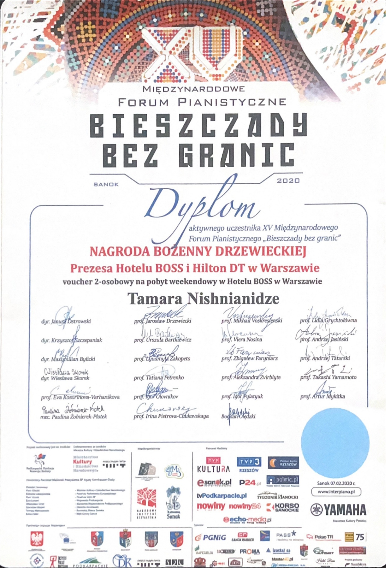 Bieszczady Bez Granic — Bożenna Drzewiecka Prize